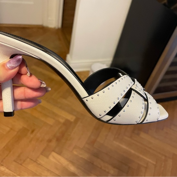 New in box Saint Laurent studded tribute sandal - Picture 3 of 6